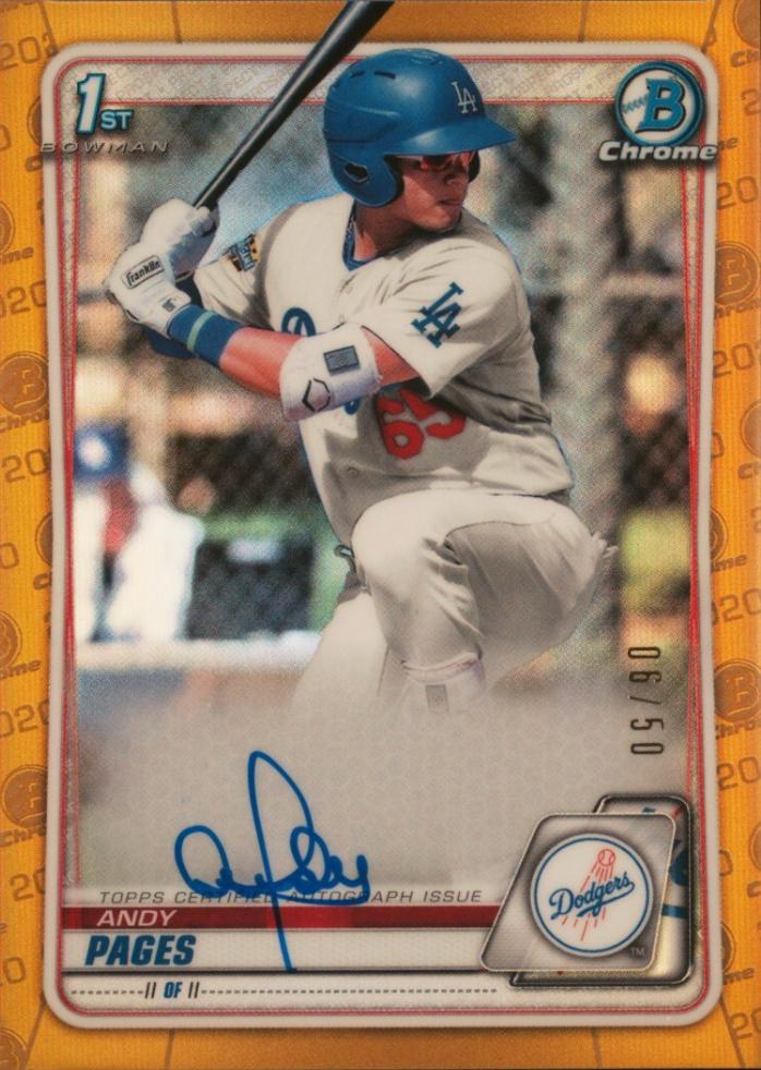 Andy Pages [Gold Refractor] #CPA-AP