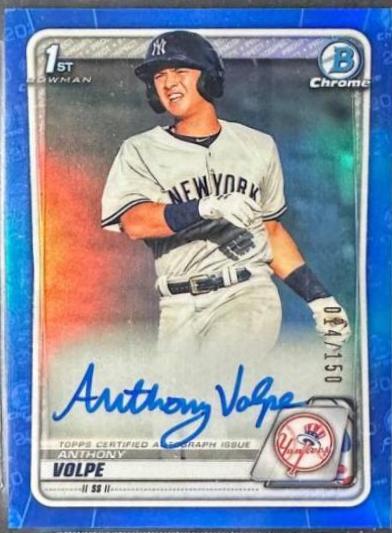 Anthony Volpe [Blue Refractor] #CPA-AV