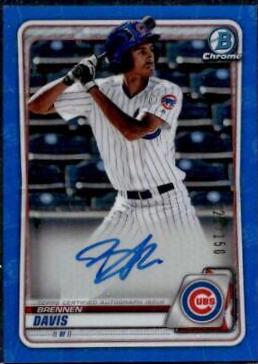 Brennen Davis [Blue Refractor] #CPA-BD