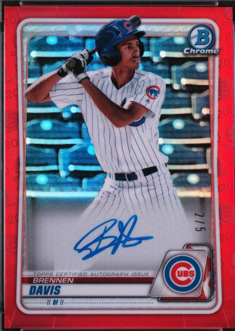 Brennen Davis [Red Refractor] #CPA-BD