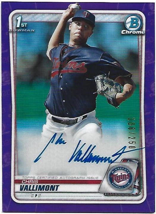 Chris Vallimont [Purple Refractor] #CPA-CV