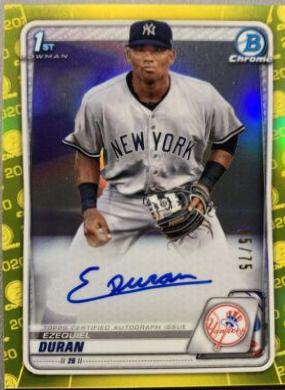 Ezequiel Duran [Yellow Refractor] #CPA-ED