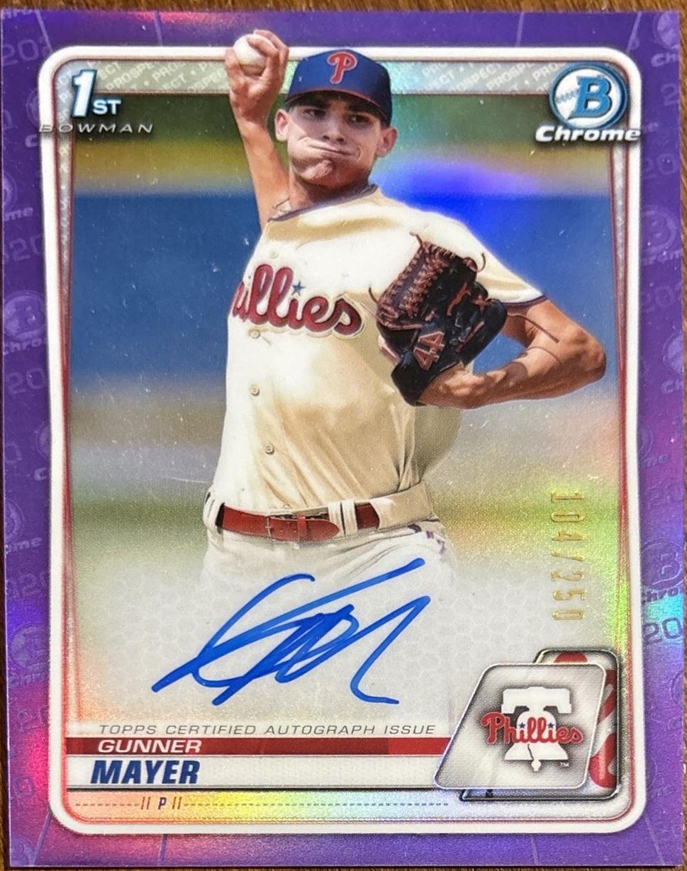 Gunner Mayer [Purple Refractor] #CPA-GMA