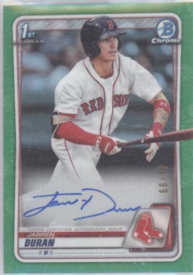Jarren Duran [Green Refractor] #CPA-JD