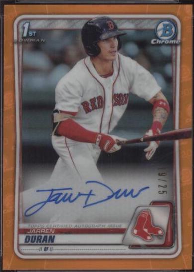 Jarren Duran [Orange Refractor] #CPA-JD