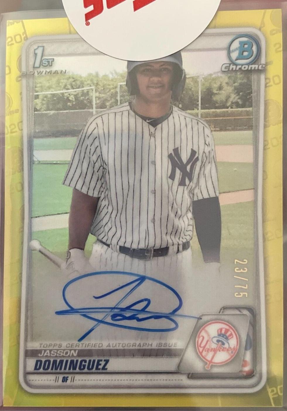 Jasson Dominguez [Yellow Refractor] #CPA-JDO