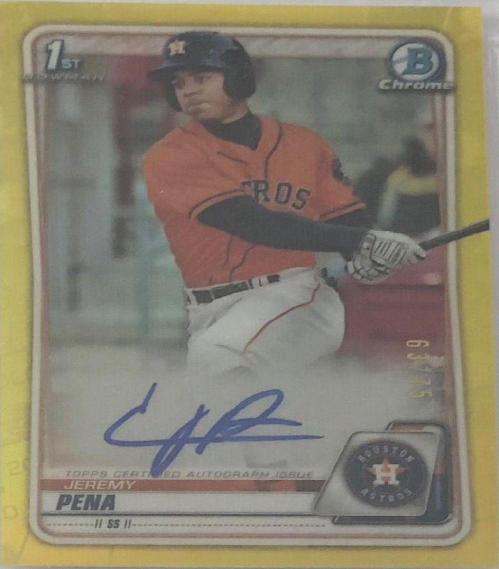 Jeremy Pena [Yellow Refractor] #CPA-JP