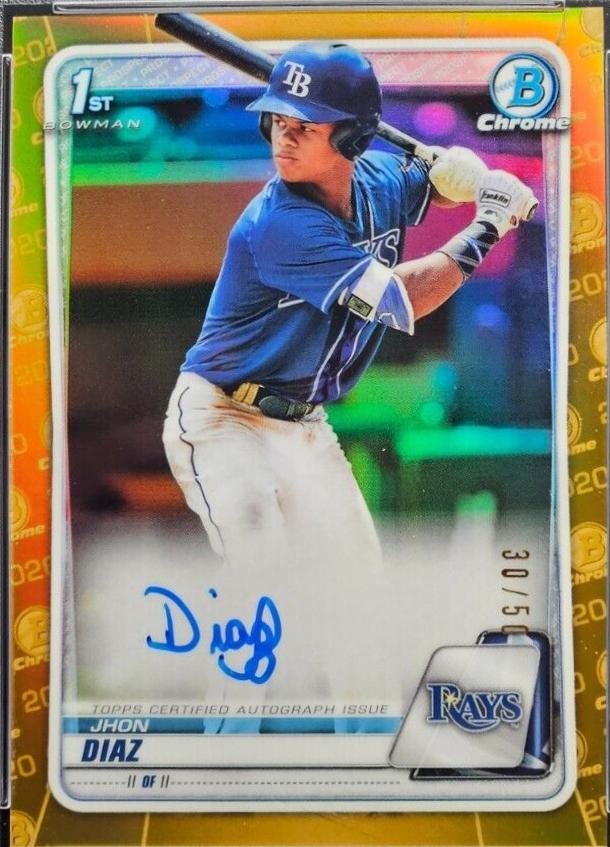 Jhon Diaz [Gold Refractor] #CPA-JDI