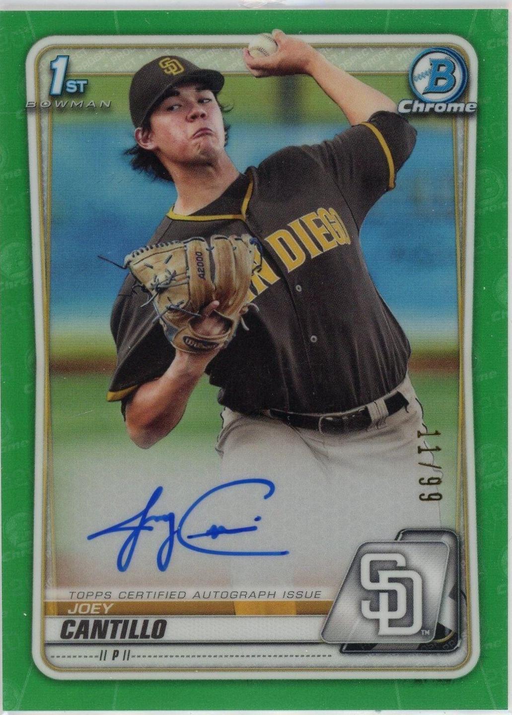 Joey Cantillo [Green Refractor] #CPA-JC