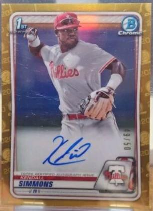 Kendall Simmons [Gold Refractor] #CPA-KSI