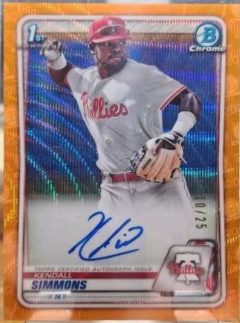 Kendall Simmons [Orange Refractor] #CPA-KSI