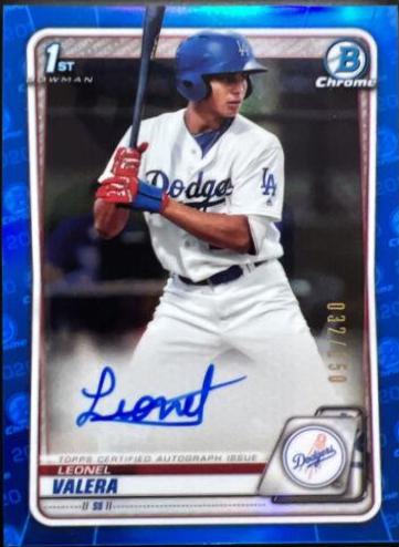 Leonel Valera [Blue Refractor] #CPA-LV