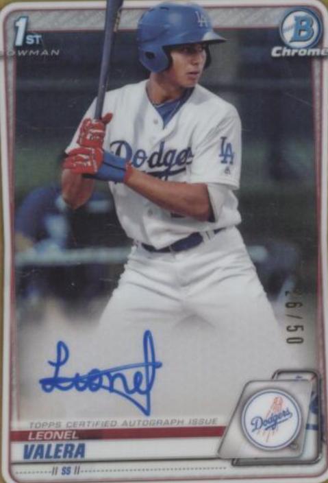 Leonel Valera [Gold Refractor] #CPA-LV