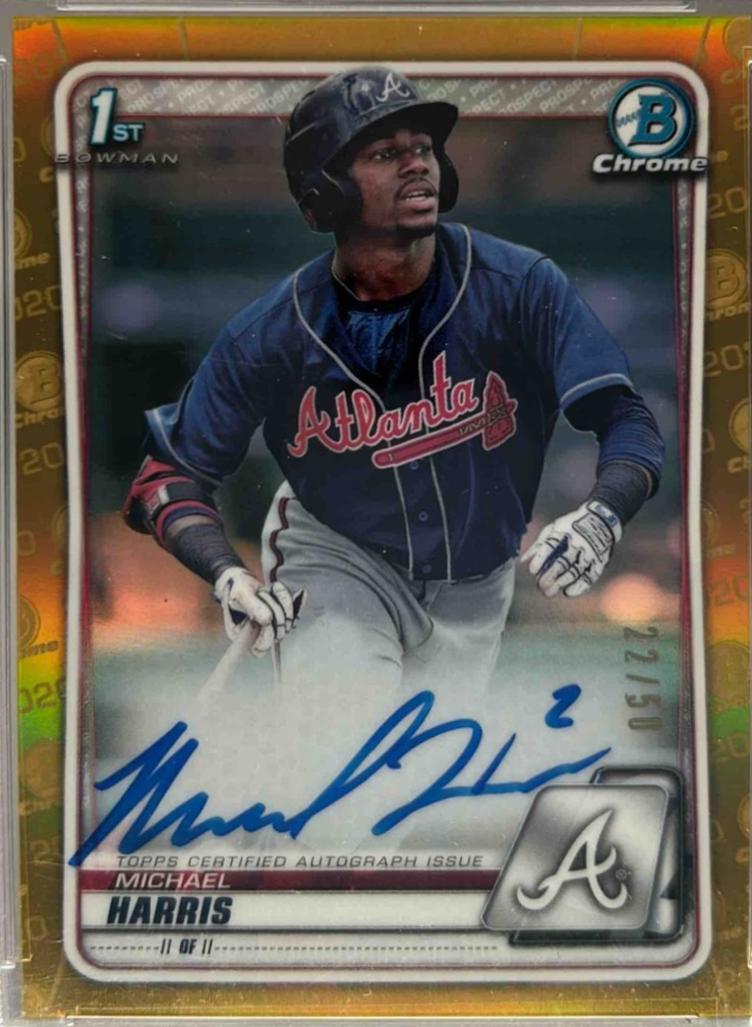 Michael Harris [Gold Refractor] #CPA-MH