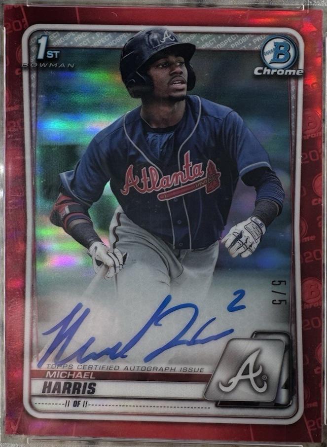 Michael Harris [Red Refractor] #CPA-MH