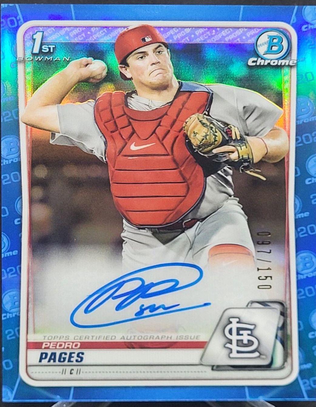 Pedro Pages [Blue Refractor] #CPA-PP