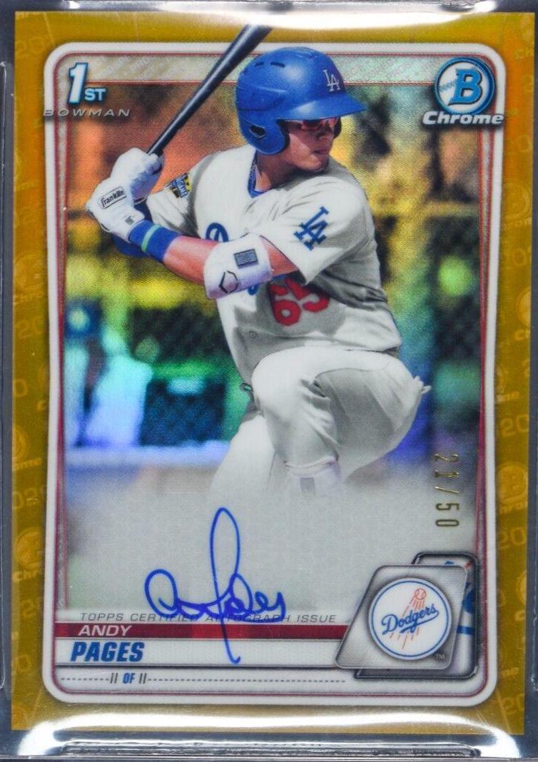 Pedro Pages [Gold Refractor] #CPA-PP