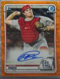 Pedro Pages [Orange Refractor] #CPA-PP
