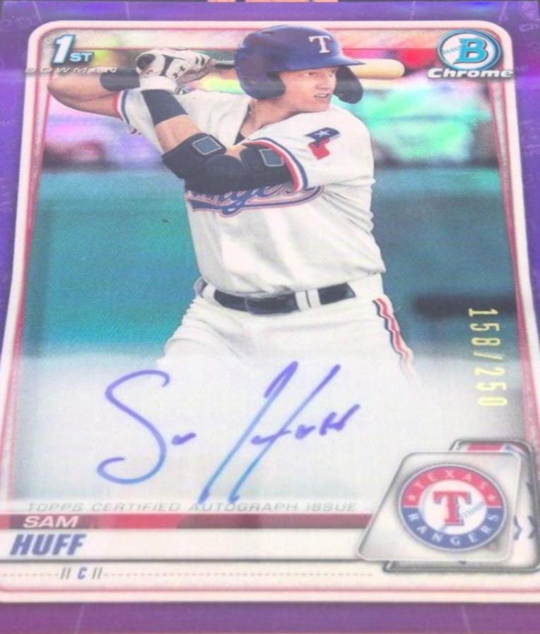 Sam Huff [Purple Refractor] #CPA-SH