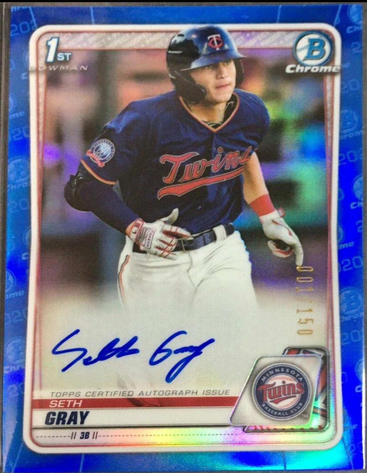 Seth Gray [Blue Refractor] #CPA-SG