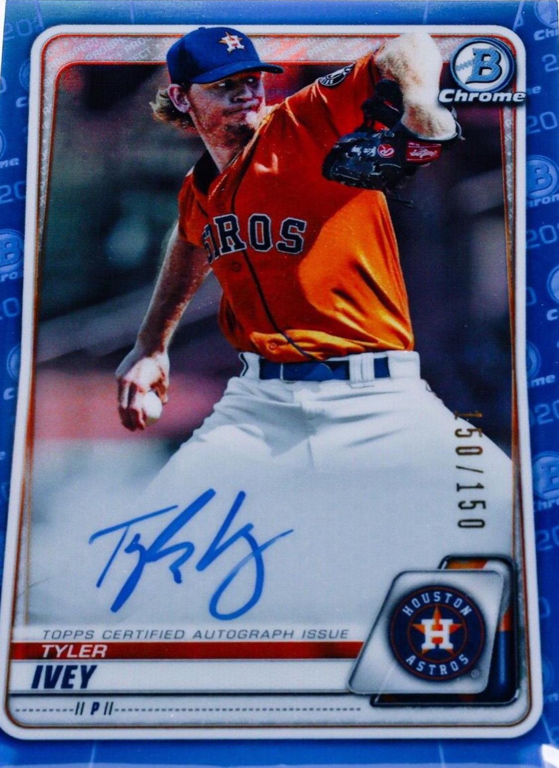 Tyler Ivey [Blue Refractor] #CPA-TI