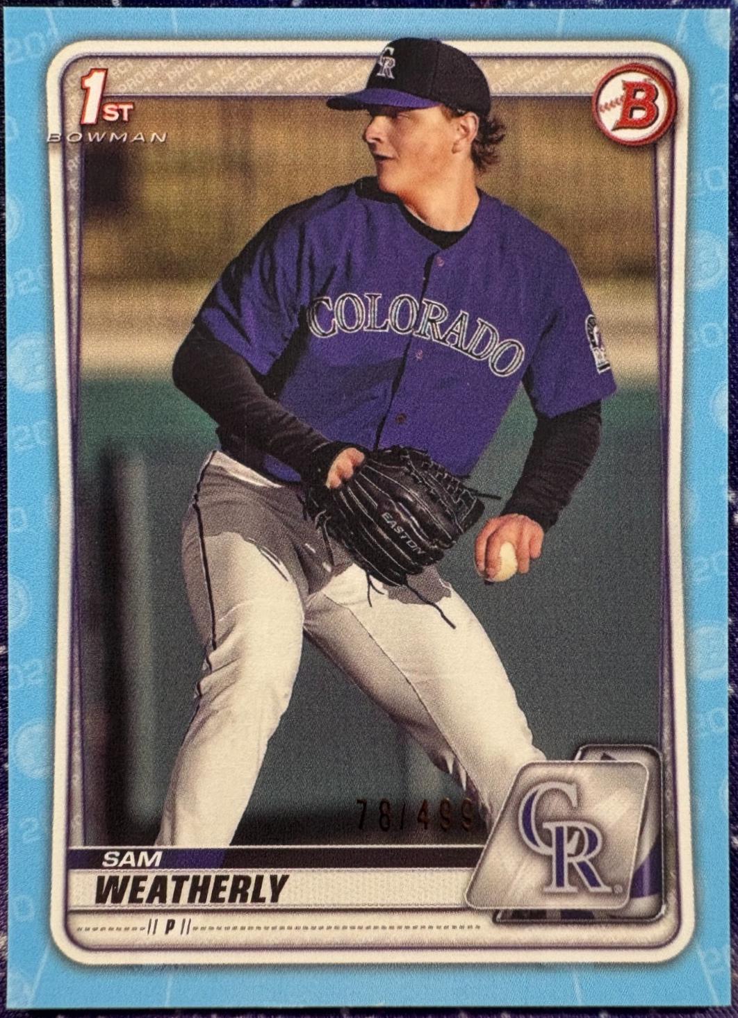 Sam Weatherly [Chrome Blue Refractor] #BD-109
