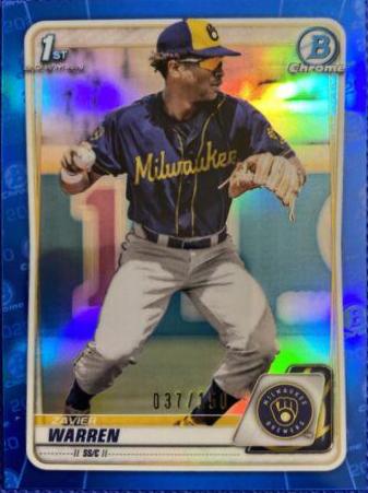 Zavier Warren [Chrome Blue Refractor] #BD-97