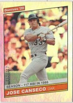 Jose Canseco [Season Stat Line] #212