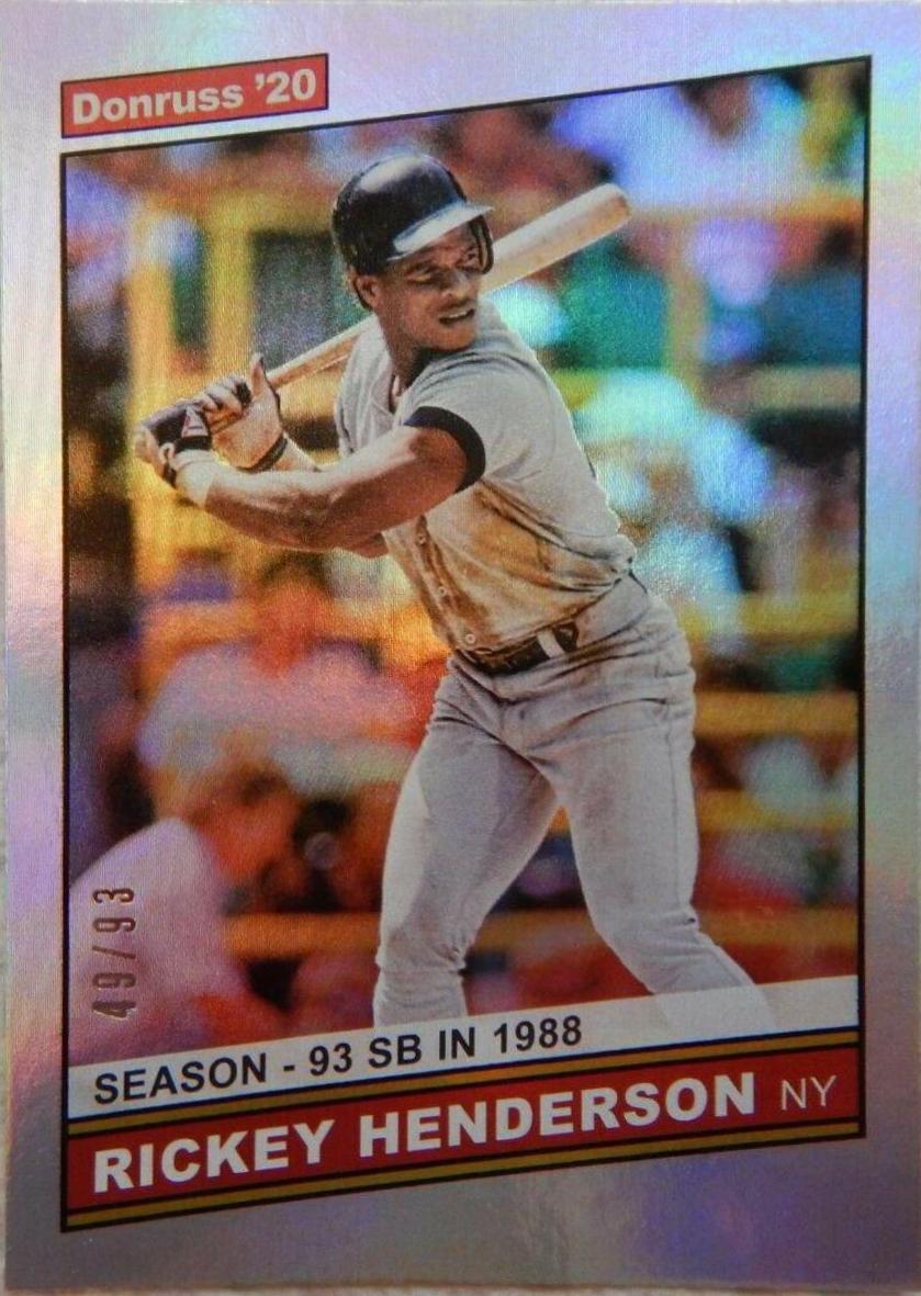 Rickey Henderson [Season Stat Line] #219