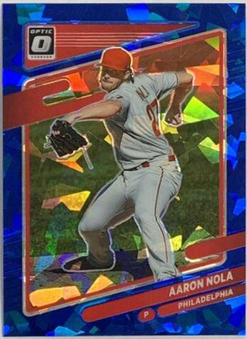 Aaron Nola [Blue Cracked Ice] #140
