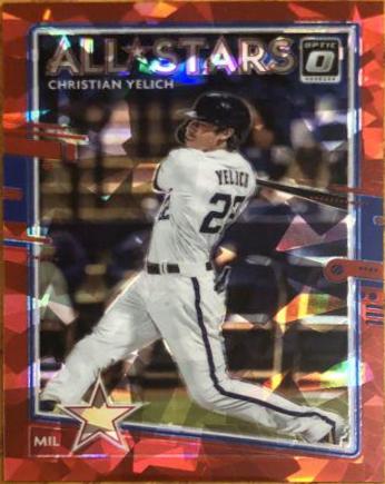 Christian Yelich [Red Cracked Ice] #198