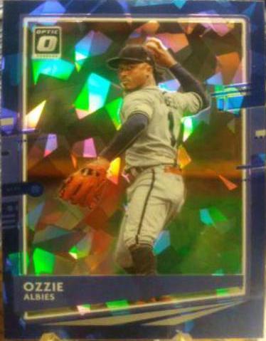 Ozzie Albies [Blue Cracked Ice] #98