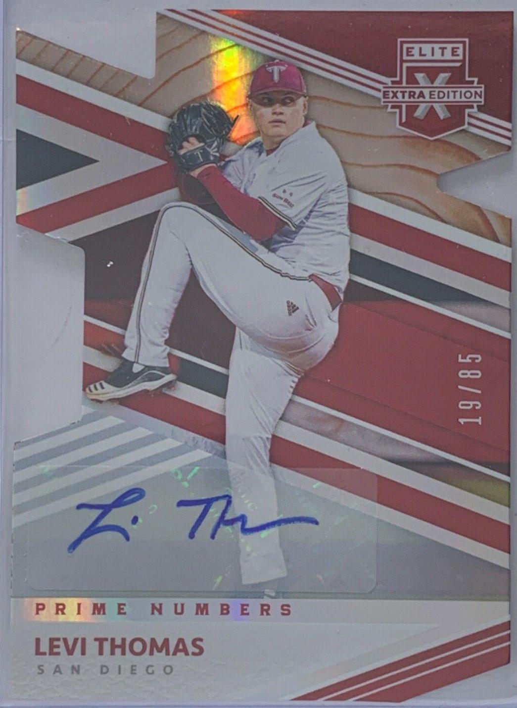Levi Thomas [Prime Numbers A Die Cut Signature] #116