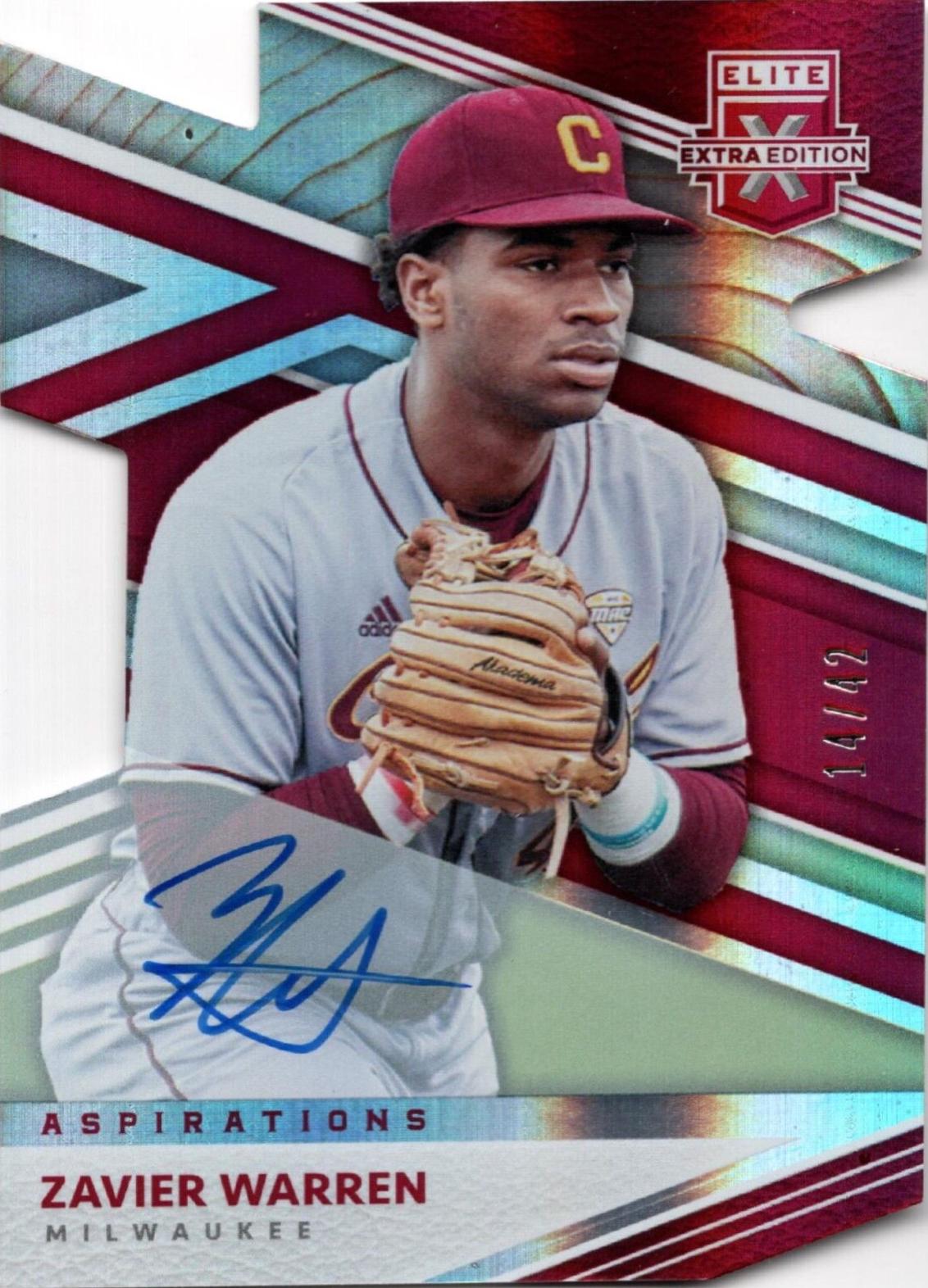 Zavier Warren [Aspirations Die Cut Signature] #92
