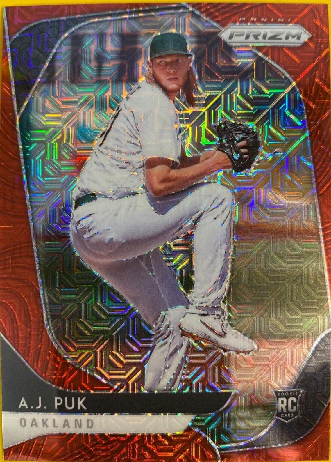 A.J. Puk [Red Mojo Prizm] #194