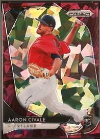 Aaron Civale [Burgundy Cracked Ice Prizm] #211