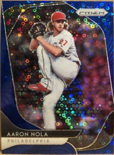 Aaron Nola [Blue Donut Circles Prizm] #55