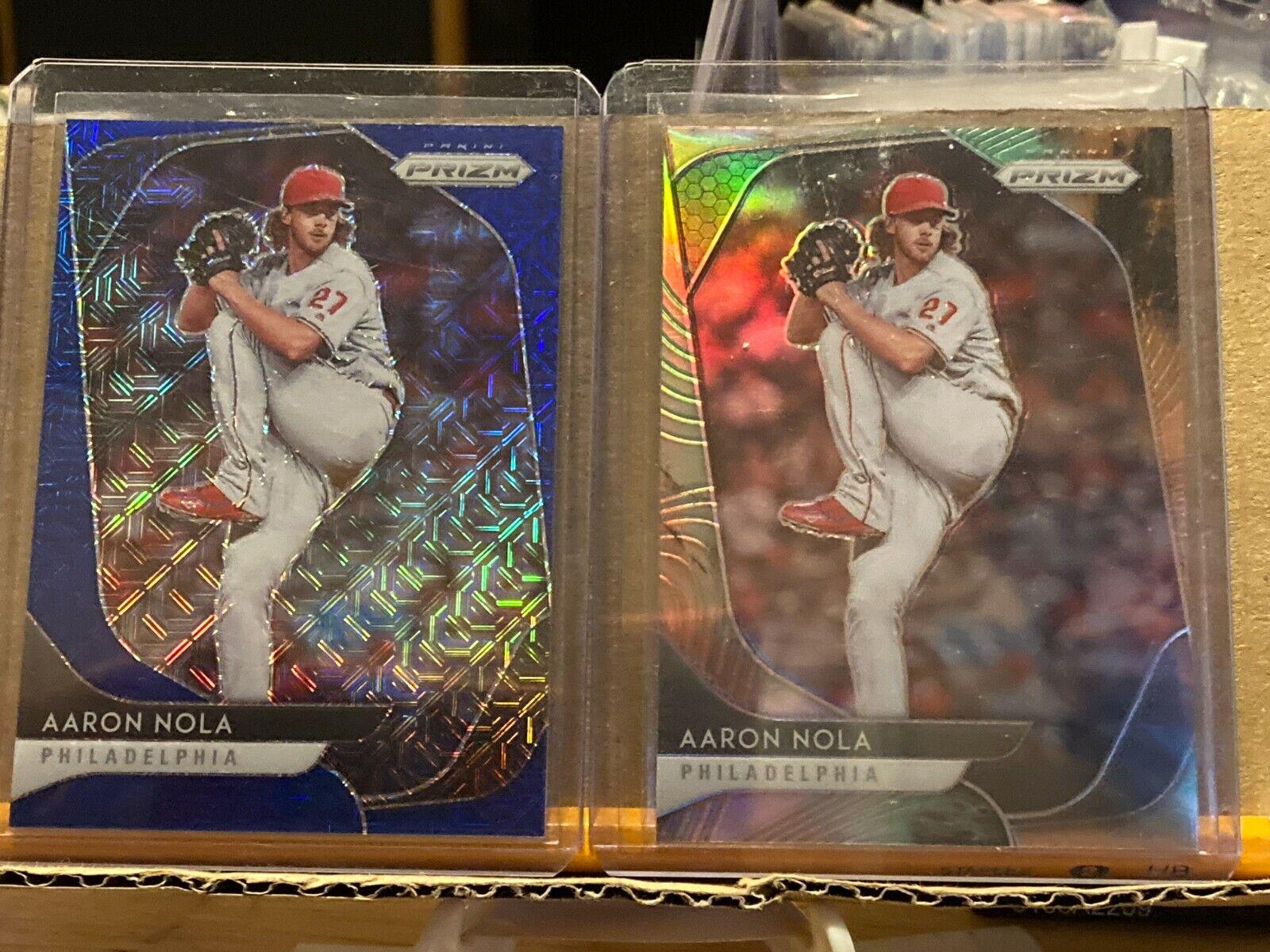 Aaron Nola [Blue Mojo Prizm] #55