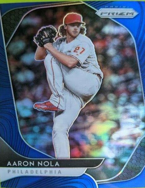 Aaron Nola [Blue Prizm] #55
