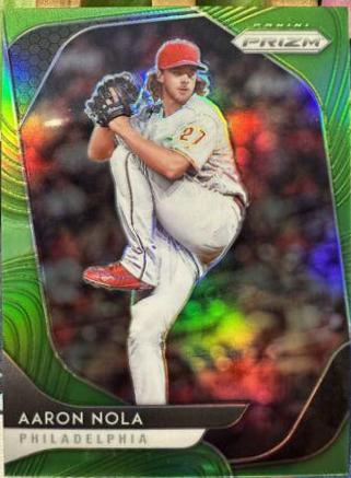 Aaron Nola [Lime Green Prizm] #55