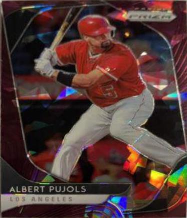 Albert Pujols [Burgundy Cracked Ice Prizm] #214