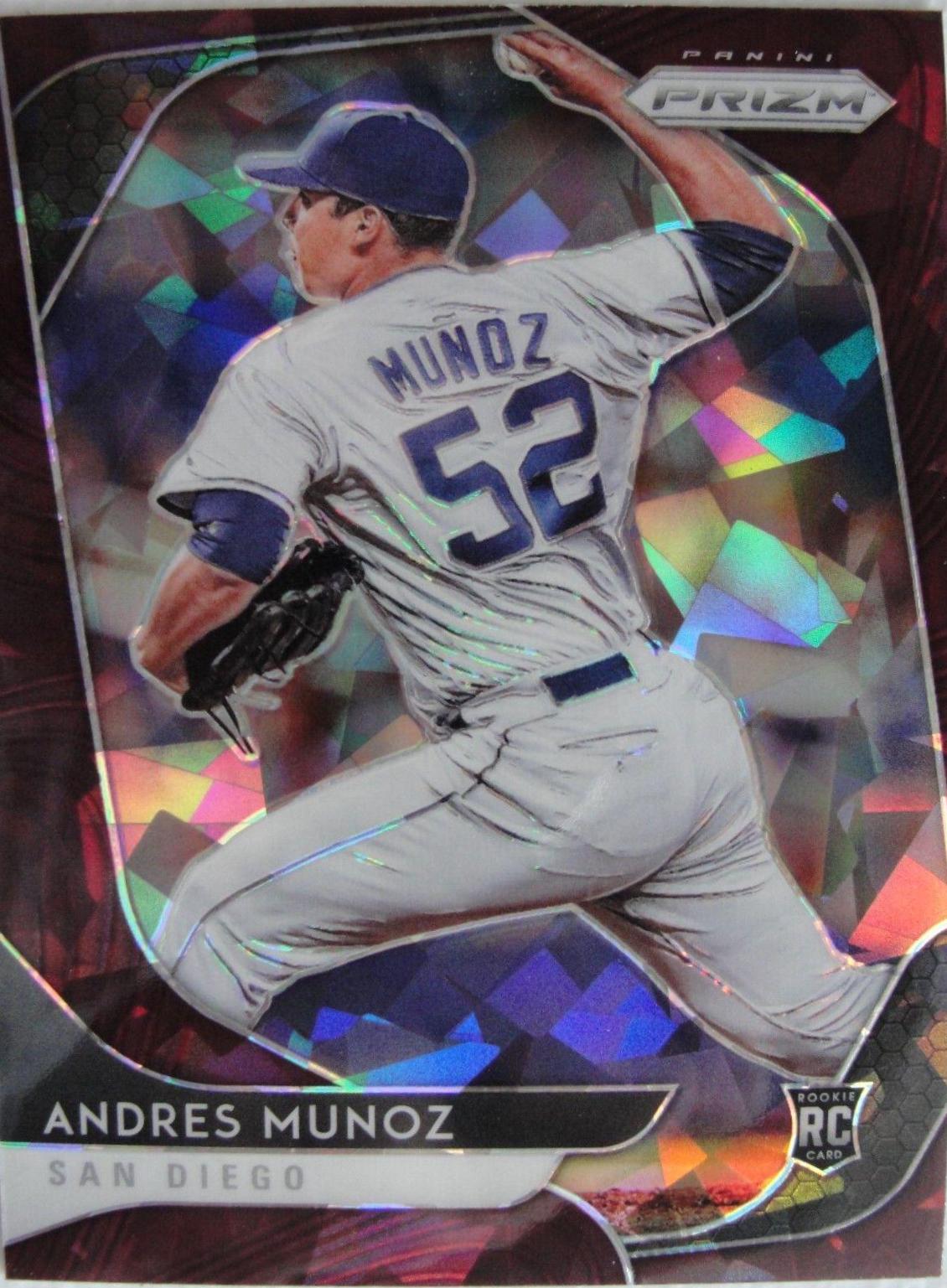 Andres Munoz [Burgundy Cracked Ice Prizm] #62