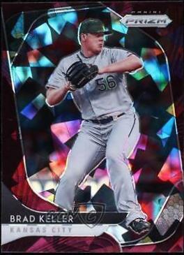 Brad Keller [Burgundy Cracked Ice Prizm] #74