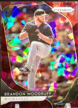 Brandon Woodruff [Burgundy Cracked Ice Prizm] #4