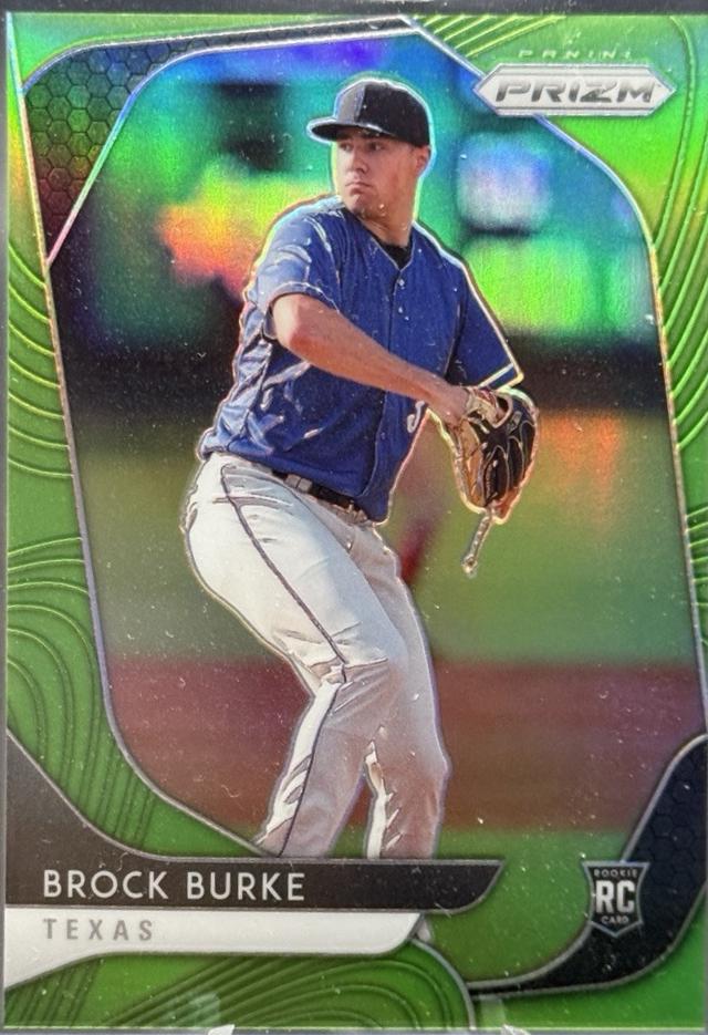 Brock Burke [Lime Green Prizm] #195