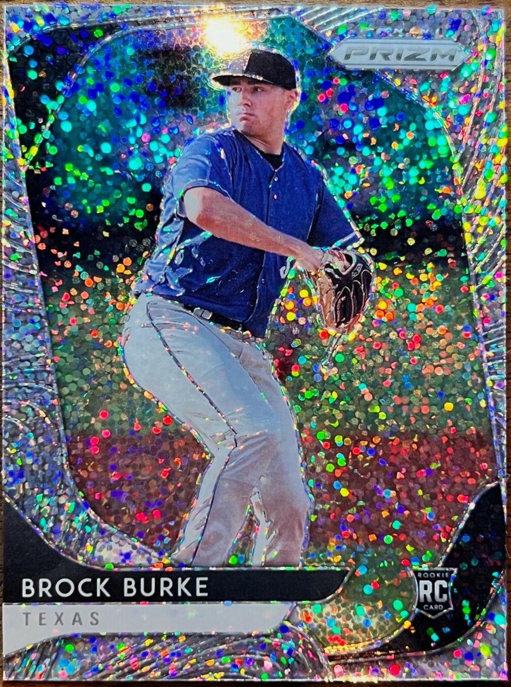Brock Burke [White Sparkle Prizm] #195