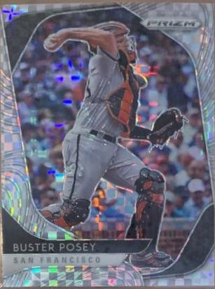 Buster Posey [Power Plaid Prizm] #34