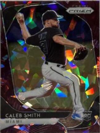 Caleb Smith [Burgundy Cracked Ice Prizm] #236