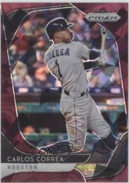 Carlos Correa [Burgundy Cracked Ice Prizm] #237