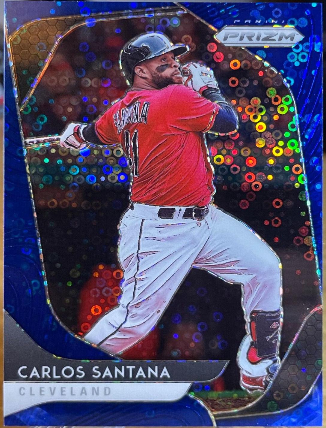 Carlos Santana [Blue Donut Circles Prizm] #147